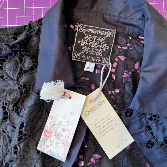 Johnny Was 2 Pc. Lace Shirt & Camisole NWT - Picture 5 of 16
